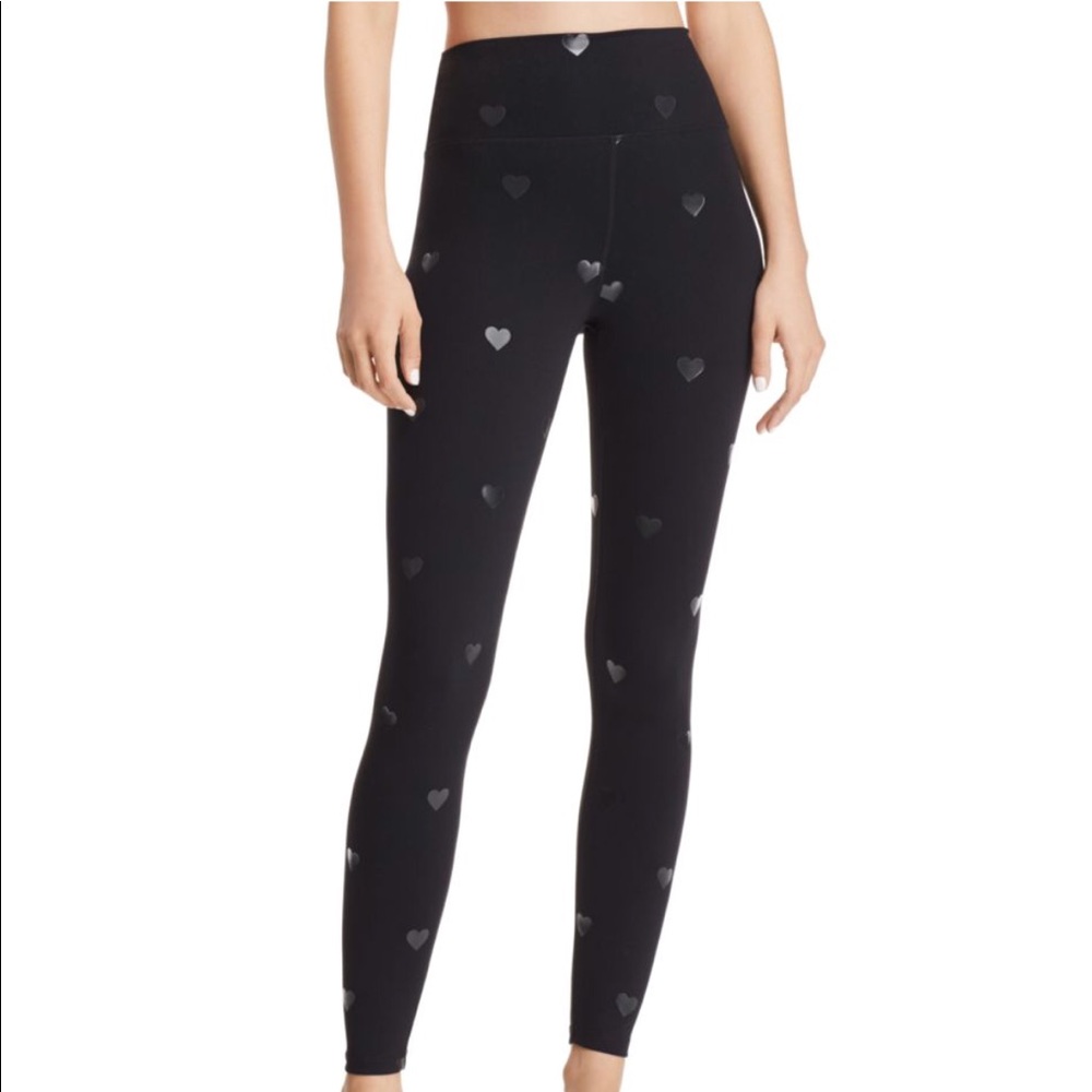 Spiritual Gangster Heart Foil Print Ankle Legging